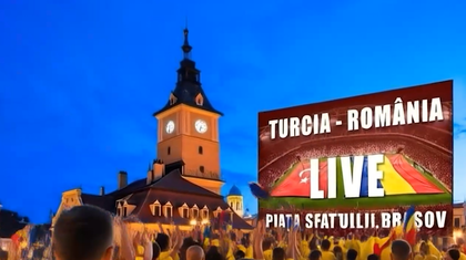 Primăria Braşov şi Prima TV transmit în ”Piaţa Sfatului” barajul Turcia - România! Nu poţi să stai în casă! Vino să vezi meciul unei naţiuni
