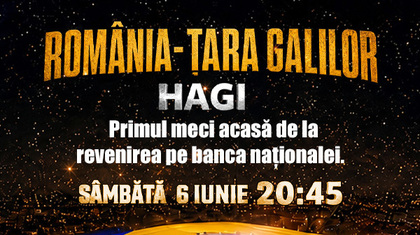 Hagi revine! România se adună în faţa televizoarelor. Meciul cu Ţara Galilor se vede la Prima TV şi pe PrimaPlay.ro
