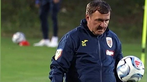 Gică Hagi, demonstraţie de tehnică la antrenamentul naţionalei. Fanii au rămas uimiţi
