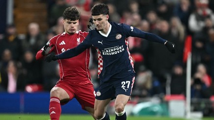 Nota primită de Dennis Man, după ce PSV a umilit-o pe Liverpool în Champions League