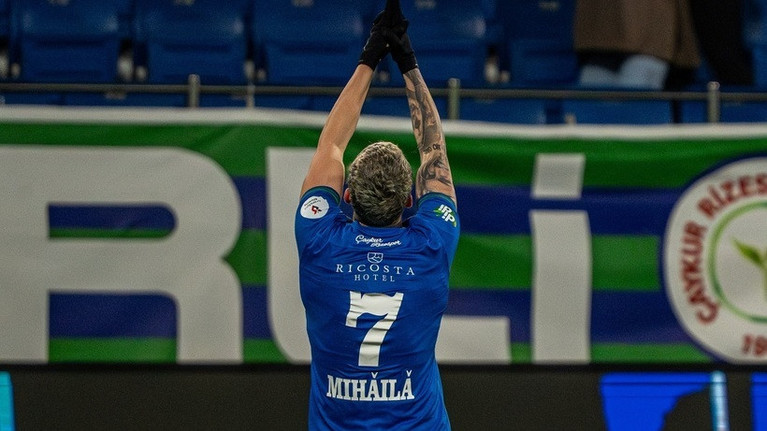 Valentin Mihăilă e pe val! Un nou gol pentru Rizespor în campionatul Turciei