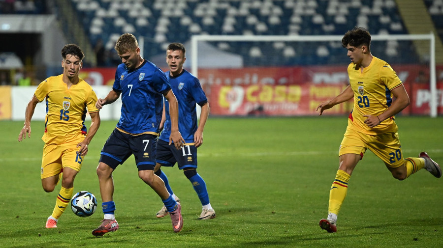 Kosovo - România 0-1. Victorie mare şi multe tensiuni la U21! Selecţionerul Curelea, eliminat pe final