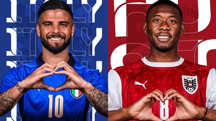 Italia - Austria, prima optime de finală de la EURO 2020. Când este programat meciul