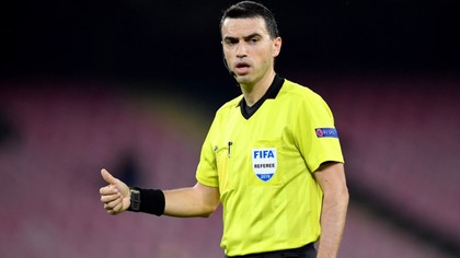 Ovidiu Haţegan, arbitru de rezervă la meciul Anglia - Danemarca, din semifinalele Euro-2020
