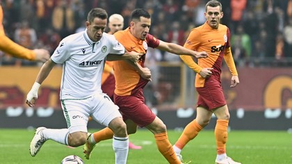 VIDEO | Karagumruk - Galatasaray 1-1. Meci palpitant pe Look Sport, cu gol al gazdelor în minutul 88 şi o mare ocazie ratată pe final! Moruţan a intrat în locul lui Cicâldău în minutul 78