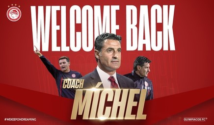 Michel a revenit la conducerea tehnică a echipei Olympiakos Pireu