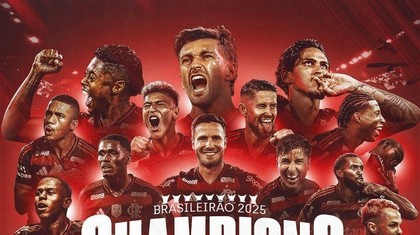 La patru zile după ce a câştigat Copa Libertadores, echipa Flamengo şi-a asigurat titlul de campioană a Braziliei pentru a opta oară