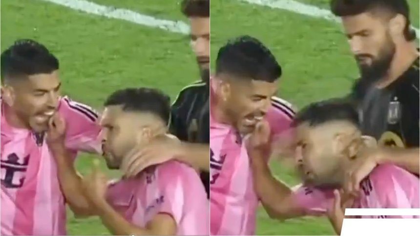 VIDEO | Luis Suarez l-a muşcat de mână pe coechipierul său Jordi Alba, la meciul dintre Inter Miami şi Los Angeles FC