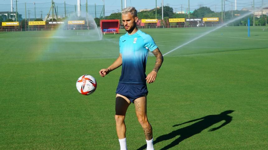 Naţionala olimpică de fotbal a efectuat primul antrenament în Japonia