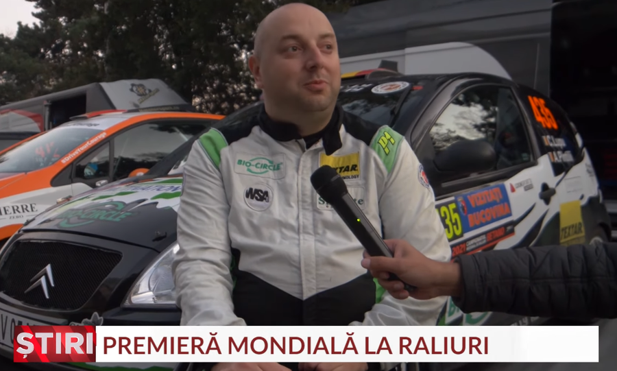 VIDEO ǀ Lecţie de viaţă pentru toţi! Un pilot în scaun cu rotile, campion în CNR la categoria debutanţilor