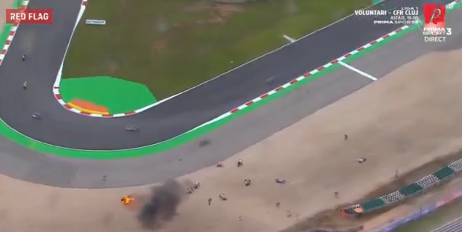 VIDEO | Carnagiu la Moto 2. Într-un singur viraj au ieşit în decor 8 piloţi