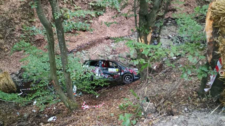 Accident grav la Raliul Clujului! Echipajul, transportat la spital