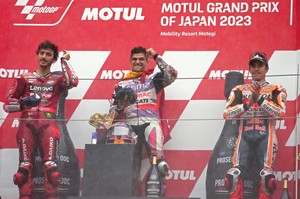 VIDEO | Jorge Martin s-a impus la Grand Prix-ul Japoniei. Din cauza ploii s-au disputat doar jumătate din tururile programate