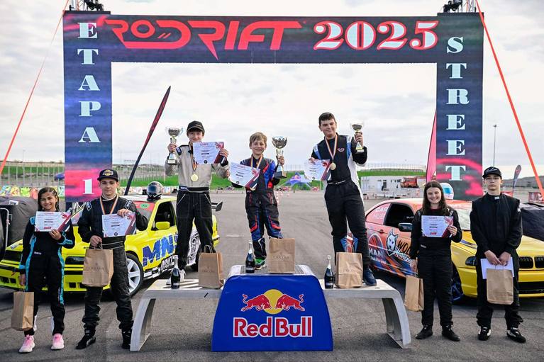 Cel mai tânăr pilot de drift din România, victorie la prima etapă a sezonului