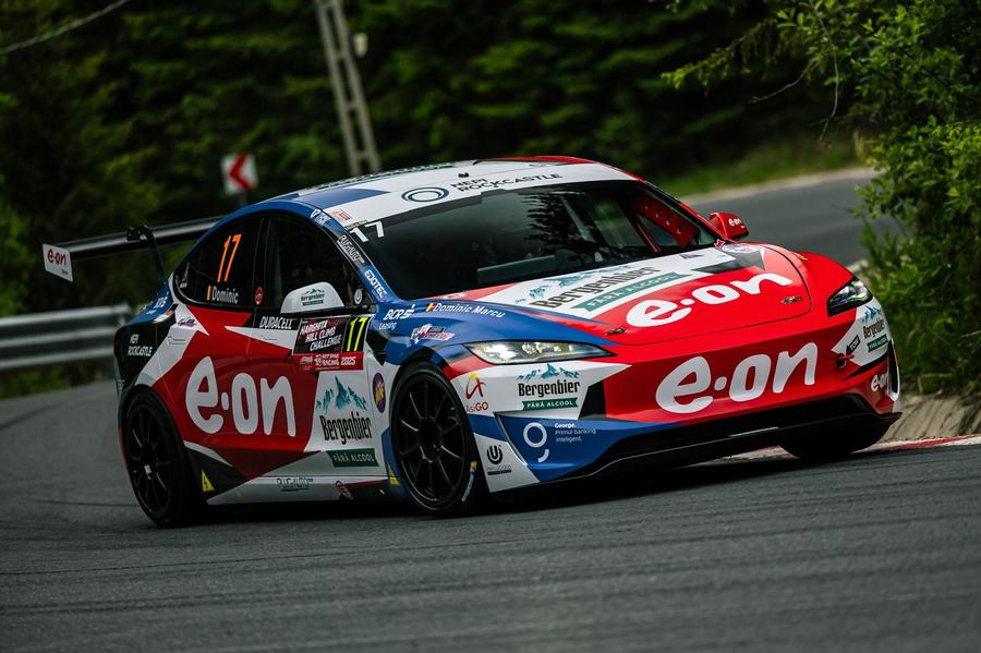 Dominic Marcu, debut electrizant la Harghita Challenge cu Tesla Model 3 Performance, varianta 2025