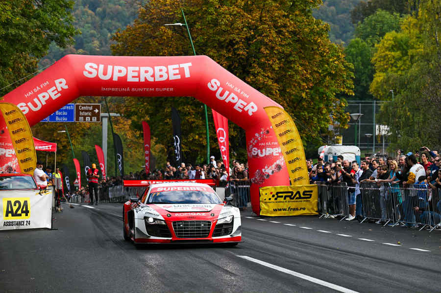 Trofeul Sinaia: debut emoţionant pentru Marco Leu, cu maşina lui Mihai Leu