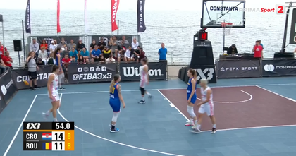 VIDEO | România a pierdut cu Croaţia, în primul meci de pe tabloul feminin de la turneul 3X3 de la Constanţa