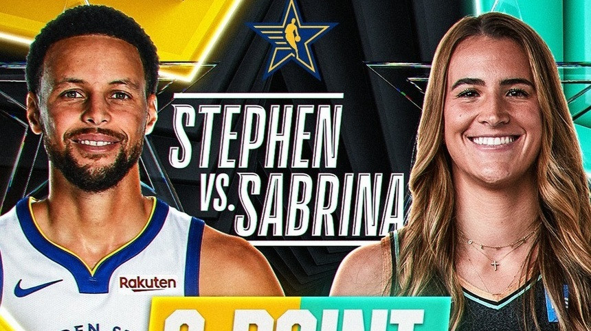 Sabrina Ionescu şi Stephen Curry se vor înfrunta la aruncările de 3 puncte