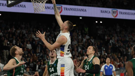 VIDEO | UBT Cluj - Baxi Manresa 110-86. Mutarea în sala din Turda a fost de bun augur
