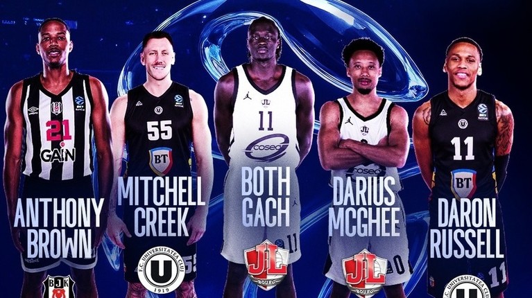 Jucătorii Russell şi Creek, de la U BT Cluj, în a doua echipă ideală a BKT EuroCup din acest sezon