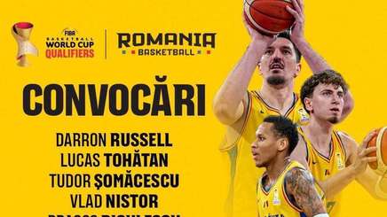 Lotul României pentru meciurile cu Grecia şi Muntenegru din calificările World Cup 2027