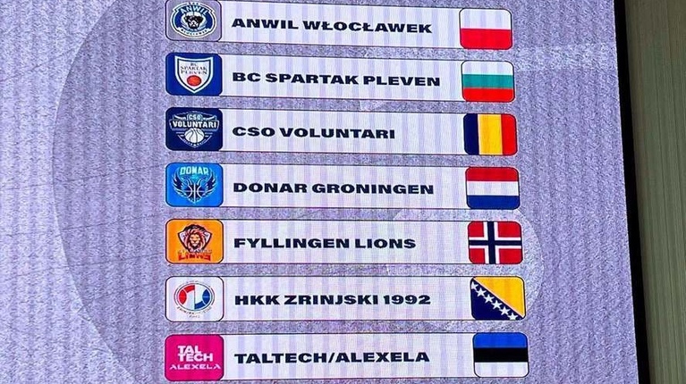 CSO Voluntari şi-a aflat adversarele din grupa B a European North Basketball League