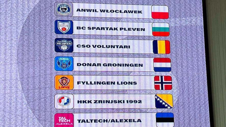 CSO Voluntari şi-a aflat adversarele din grupa B a European North Basketball League