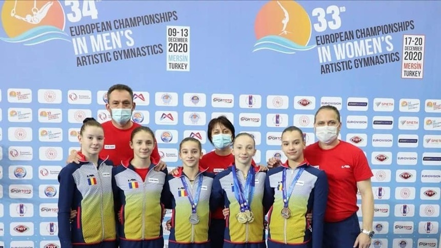Antrenorul echipei de junioare, emoţionat, după cele şase medalii de aur la Campionatele Europene: ”Fetele nu au fost vizitate de părinţi 3 luni de zile, atât de mult ne-am protejat, nu am riscat”