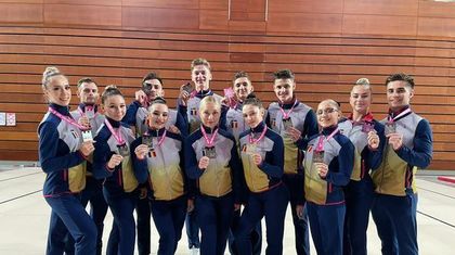 România, vicecampioană mondială pe echipe, la gimnastică aerobică
