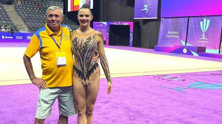 Gimnastică ritmică: Annaliese Drăgan, locul 7 în finală la măciuci, la World Challenge Cup, de la Cluj-Napoca
