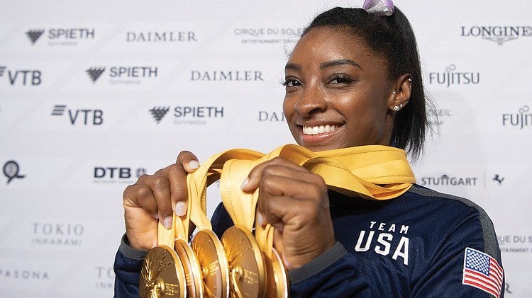 Simone Biles a intrat în istorie. Prima sportivă care a realizat o săritură Iurcenko dublu echer, care îi va purta numele