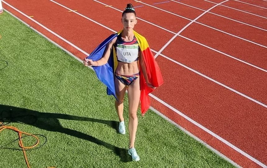 FOTE: Atleta Ştefania Uţă, medalie de argint la 400 metri garduri cu record naţional!