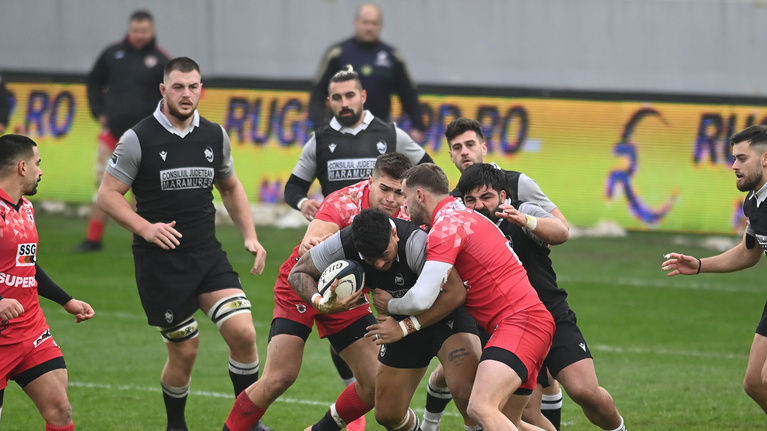 VIDEO | Ştiinţa Baia Mare - Dinamo 13-17. ”Alb-roşii” cuceresc titlul de campioni la rugby după 15 ani