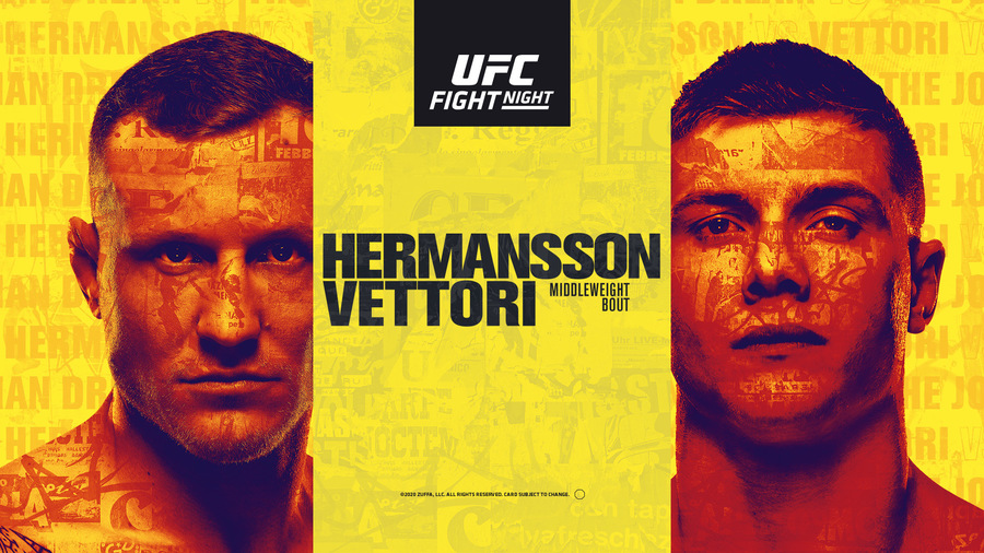UFC Vegas 16: Hermansson vs Vettori e LIVE pe Look Sport 3 Motors&Fights, duminică, de la 05:00
