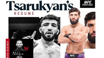 Arman Ţarukian a câştigat prin abandon lupta principală a UFC Fight Night de la Doha
