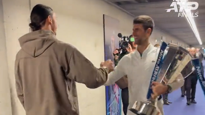 VIDEO | Novak Djokovic, felicitat de  Zlatan Ibrahimovic, după victoria de la Turneul Campionilor 