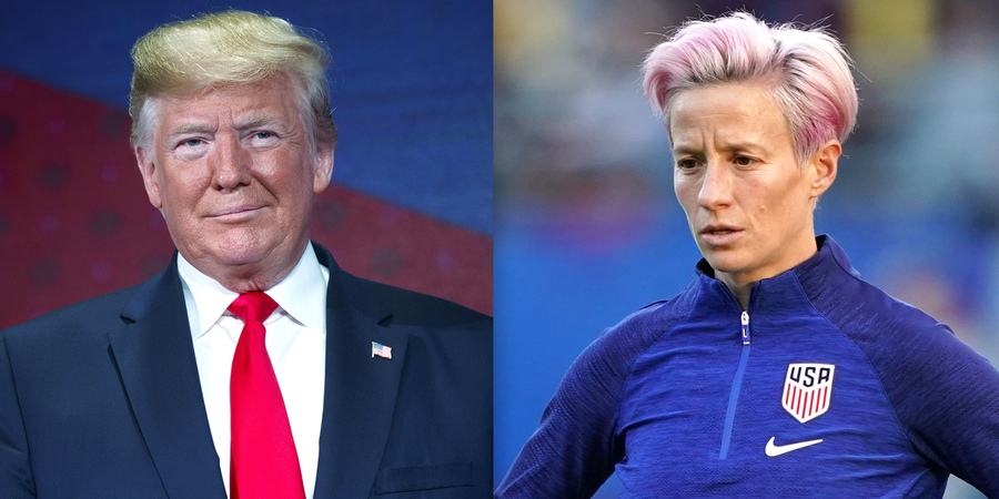 ”Eu aş putea fi preşedinte". Continuă războiul Megan Rapinoe - Donald Trump