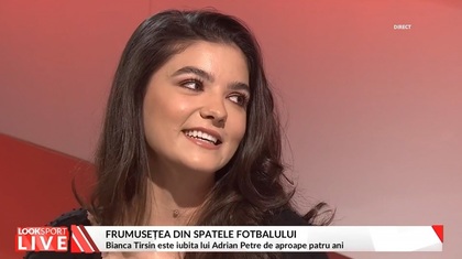 VIDEO | Probabil cea mai frumoasă iubită de fotbalist din Liga 1! Bianca Tirsin, despre relaţia cu Adrian Petre de la FCSB