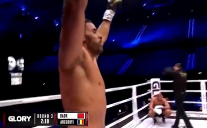 FABULOS! Benny Adegbuyi, victoria carierei în faţa lui Badr Hari! Românul l-a făcut KO pe marocan, în runda a treia. Momentul decisiv al luptei