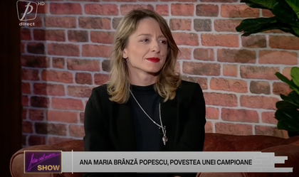 VIDEO ǀ Ana-Maria Popescu putea fi descalificată la prima competiţie după nuntă! Dialog fabulos cu Florin Călinescu la Prima TV: ”A fost amuzant!”
