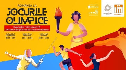 Costume de competiţie, medalii, cununi cu lauri şi echipamente de antrenament ale campionilor olimpici români, în expoziţii la Cluj-Napoca, Timişoara şi Suceava