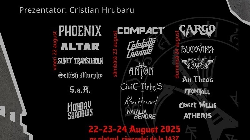 Mesaj de la artiştii care vor face show la Rock Revolution Fest Bobâlna