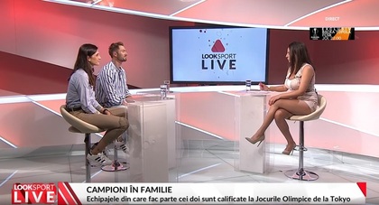 Campioni în famile! Special Look Sport LIVE: Marius şi Ionela Cozmiuc sau cum se împacă performanţa cu viaţa de familie | VIDEO