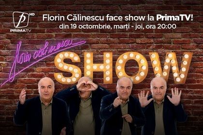 "Florin Călinescu Show" debutează la Prima TV. Ana Maria Popescu şi Marcel Ciolacu, primii invitaţi