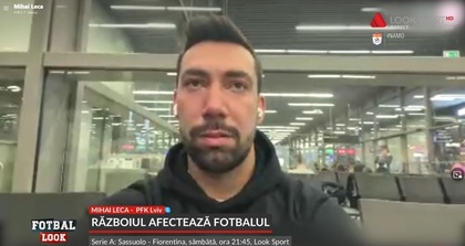 EXCLUSIV | ”Au lăsat să treacă femeile şi copiii în faţă”. Mihai Leca, mărturii incredibile de la granţă. Fotbalistul este în siguranţă