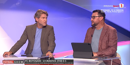VIDEO | Contre în direct pe tema ofsaidului din meciul FC Botoşani-FCU Craiova! "Hai, mă, Vio!"