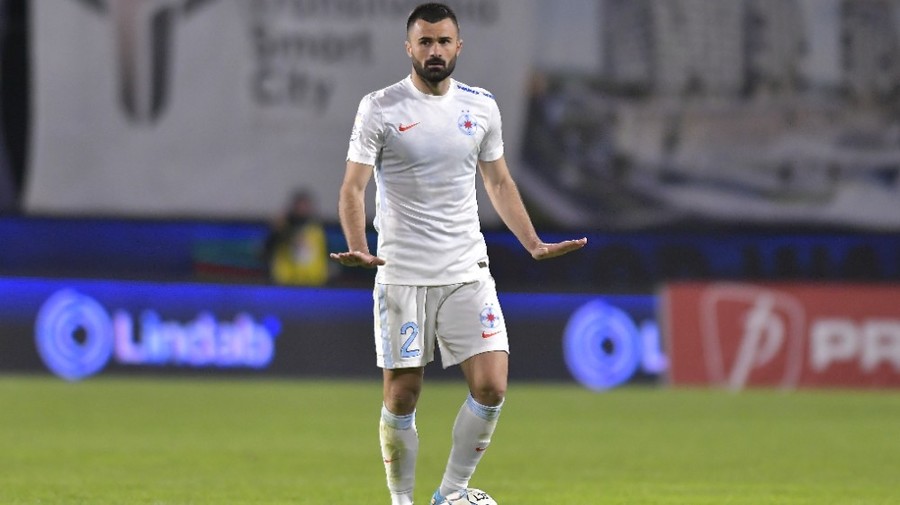 Valentin Creţu, OUT din lotul FCSB-ului şi pentru partida cu FC Argeş. Fundaşul, în continuare afectat de accidentare 