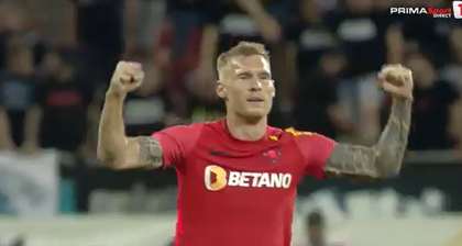 VIDEO ǀ Joonas Tamm a reuşit primul gol pentru FCSB într-un moment complicat pentru trupa lui Dică