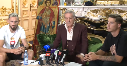 VIDEO ǀ Gigi Becali i-a prezentat pe David Miculescu şi pe Bogdan Rusu. ”Poate să ajungă ca Lewandowski”