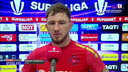 VIDEO ǀ Discursul lui Sorescu după ce a reuşit primul gol la FCSB: ”S-a discutat foarte mult poziţia mea!”